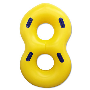 Bouée gonflable 106x106cm en PVC pour deux personnes, idéale pour les loisirs aquatiques en extérieur - Product Image 4