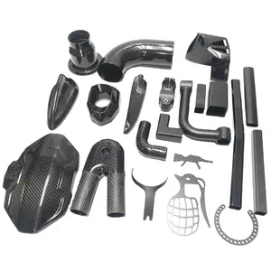 Koolstofvezel Externe Hoorn Knop Kits Voor Momo/Omp/Nardi/Sparco 6 Bouten Stuurwiel Dubbele Knop