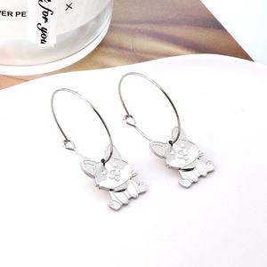 Pendientes de Moda 2022, Diseños de Pendientes Bali Dorados, Acero Inoxidable, Chapado en Oro de 18k, Joyería con Diseño de Gato, Venta al Por Mayor - Product Image 6