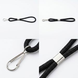 Wholesale New Design Wrist <b>Lanyard</b> Low Price Customized Color Short <b>Lanyard</b> Round <b>Lanyard</b> With Silver Hook - Product Image 3