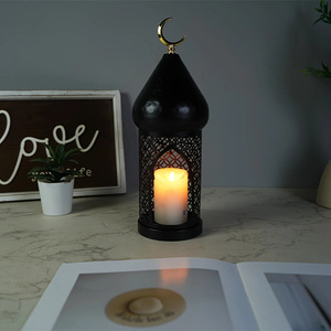 Lanterna Decorativa in Metallo Inciso per Festival Transfrontalieri, Candeliere, Lampada a Vento, Ornamento Regalo per Creare Atmosfera - Product Image 3