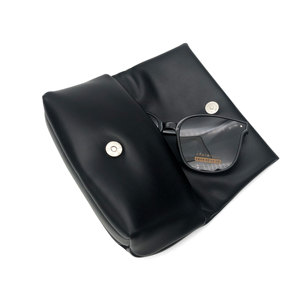 Tùy chỉnh kính PU Bao bì sang trọng biểu tượng tùy chỉnh kính mát da trường hợp du lịch Shades hộp Tổ chức Pouch trường hợp - Product Image 3