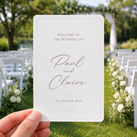 Carte d'invitation 3D structurelle avec texture florale en relief pour un souvenir de cérémonie élégant
