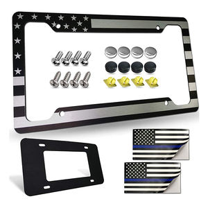 En gros Personnalisé ABS Plastique Galvanoplastie Chrome Usa Style Support De Plaque De Voiture Cadre De Plaque D'immatriculation Pour Voitures - Product Image 1