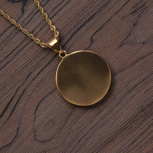 โกลด์ซาอุดิอาระเบีย (Arabia Saudita) สัญลักษณ์ Ala Muculmano Islamico Colar Em Forma De <span class=keywords><strong>Chama</strong></span> De Aco Inoxidavel - Product Image 5