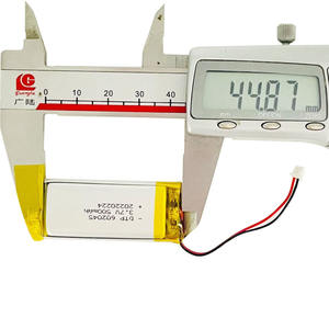 Shenzhen <span class=keywords><strong>DataPower</strong></span> Suministro de fábrica Baterías de litio 3,7 V 500mAh DTP 602045 Li-polímero Recargable Lipo Batería - Product Image 4
