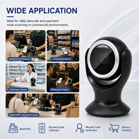 Lecteur de codes-barres X35 haute vitesse 120 ips, grande fenêtre de lecture, codes 1D 2D, codes QR de paiement, détection automatique COM/USB pour magasins de détail