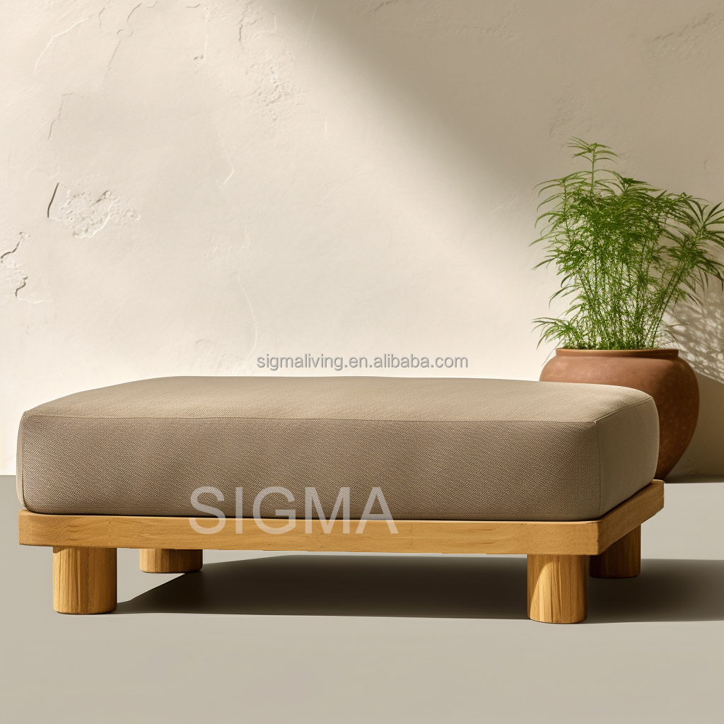 Patio Garden Teak Wood Sofa Coffee Table Sets Design Classical All Weather Teak Sofa Outdoor Furniture Garden Single Sofa