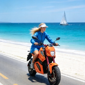 Vélos électriques tout-terrain en gros 1500W 72V Vitesse maximale 61-80km/h Batterie à dégagement rapide 20AH Pneus cramponnés Amortisseur arrière monobloc - Product Image 6