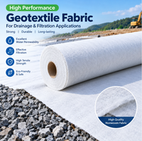 Tissu géotextile robuste, épais, résistant aux perforations, en polyester, pour projets miniers