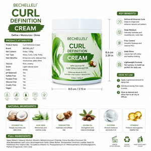 Crème Activateur de Boucles OEM ODM Hydratante Anti-Frisottis Définissante pour Cheveux, Fixation Douce, Brillance Améliorée, Produit Coiffant pour Femmes - Product Image 5