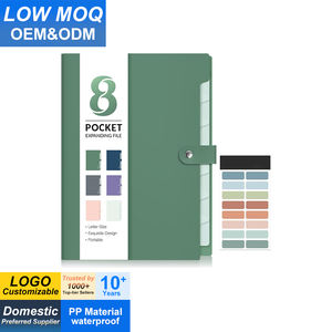 Accordeon-maporganizer met 8 uitbreidbare vakken en labels, draagbare map voor papier, geschikt voor school en kantoorbenodigdheden - Product Image 1