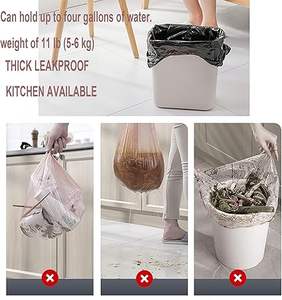 Bolsas de Basura Desechables de Polietileno con Sellado Térmico Pequeño Huamaohengchun para Contenedores de Basura de Oficina y Baño - Product Image 6