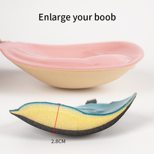 Main tasse épaisse dos nu Invisible rassembler poitrine agrandir adhésif femmes Silicone Push up <span class=keywords><strong>soutien</strong></span>-<span class=keywords><strong>gorge</strong></span> - Product Image 2