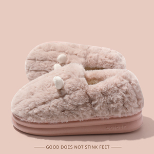 Home Slippers Hot Sale Winter Slippers EVA Plush Soft Slippers With Favorable Price - Product Image 3