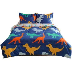 Hotsale cartoon crianças consolador define crianças 100% algodão poliéster cama conjunto