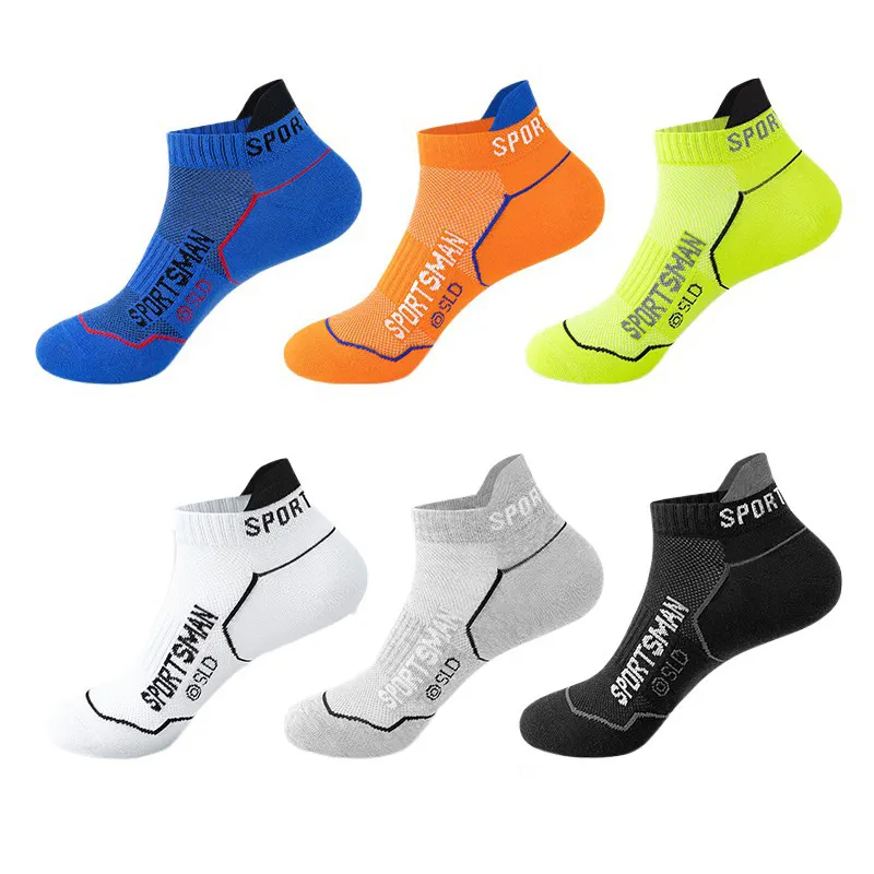 Vendita calda produttore OEM di colore solido Design personalizzato il proprio Logo cotone Unisex ciclismo atletico palestra Terry calzini sportivi da uomo