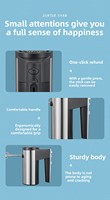 Batteur Électrique Manuel Durable pour la Maison, 5 Vitesses Réglables, Double Fouet en Acier Inoxydable, Outil de Cuisson et de Pâtisserie