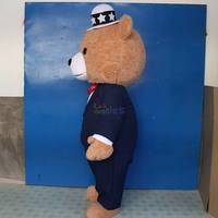 Costumes de mascotte en peluche pour adultes, costume de personnage de dessin animé, costume de mascotte d'ours en peluche pour spectacle de festival