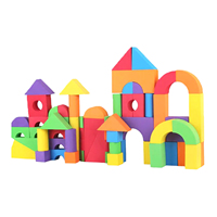 Bloques de Construcción de Espuma EVA Suave, Coloridos, Juguete Educativo de Construcción, Bloques de Aprendizaje Creativo DIY, 30 Piezas, Tema Deportivo