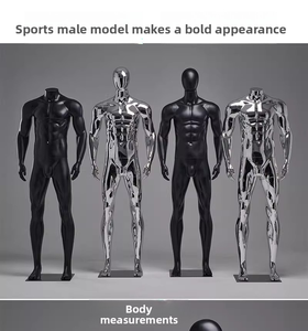 Maniquí Masculino de Boutique, Maniquí Deportivo, Maniquí Masculino Musculoso Cromado de Cuerpo Completo para Exhibición en Tiendas de Ropa - Product Image 5