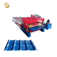 Machine de formage à froid de tuiles en acier pour la fabrication de tuiles émaillées