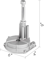 Volant rotatif marin de 14 pieds Câble de direction pour bateau Yach