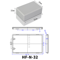 Boîtier de commande électrique industriel en ABS, petite boîte électronique, boîtier de projet personnalisé, boîtier d'instrument, protection IP54, PCB
