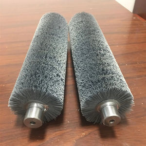 Настроенная 304 нержавеющая сталь вал DuPont абразивная проволока из карбида кремния 80 балок спиральная намоточная роликовая щетка для полировки древесины - Product Image 2