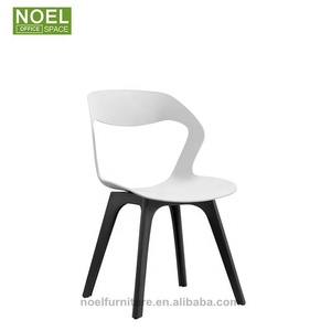 Ocio de comedor de plástico sillas blanco diseño nórdico para comedor habitación - Product Image 1