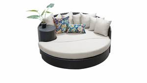 आउटडोर सूर्य लाउगर रतन विचर के साथ डेबेड डेबेड के साथ दिन बिस्तर पोलसाइड - Product Image 4