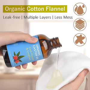 Kit de envoltura de paquete de aceite de ricino negro crudo de Venta caliente 2024 para desintoxicación de hígado con cintura reutilizable ajustable - Product Image 5