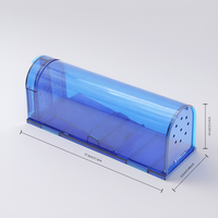 Piège à souris écologique en plastique en stock avec boîtier transparent pour une utilisation intérieure/extérieure dans les chambres, les balcons et les rangements