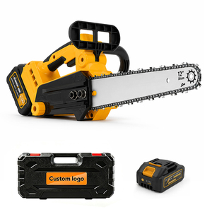 Tronçonneuse sans fil sans balais de 12 pouces, batterie au lithium 21V, scie à chaîne électrique pour la coupe du bois, utilisation en ferme et en jardin - Product Image 1