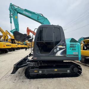 Excavatrice Kobelco SK75 d'occasion, 7,5 tonnes, petite excavatrice hydraulique sur chenilles, faible nombre d'heures de travail, à vendre - Product Image 1