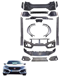 Kit Carrozzeria Completo Stile <span class=keywords><strong>Type</strong></span> <span class=keywords><strong>R</strong></span> con Paraurti Anteriore e Posteriore e Minigonne Laterali per Honda Civic 2016-2022 - Parti per Miglioramento Esterno Auto - Product Image 2