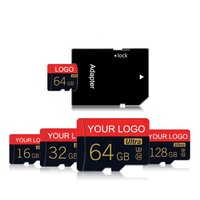 Carte mémoire Micro Flash de haute qualité en gros 128 Go C10 U3 2 Go 4 Go 16 Go 8 Go TF SD Mini carte de stockage 64 Go