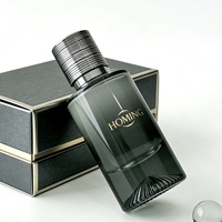 Botol Parfum Kaca Silinder Kosong Transparan 30ml 50ml 100ml dengan tutup paduan seng.