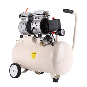 Großhandel tragbare Heimgebrauch elektrische 220V 550W Luft kompressor 25L Pumpen Silent Oil Free Luft kompressor für Druckluft werkzeuge