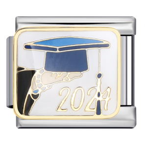 Breloques de remise de diplôme Eagle Workshop en acier inoxydable plaqué or, pendentif de mode DIY pour bracelet, promotion 2024 - Product Image 3