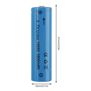 INR18650 3.7V 1500mAh Şarj Edilebilir Li-ion Pil Hücresi, 67mm 18mm, El Feneri, Powerbank, Küçük Elektronik Cihazlar için - Product Image 1