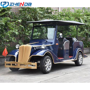 Voiture électrique rétro vintage de style classique Zhenda Luxury 6 places / Voiturette de golf électrique, couleur personnalisée, garantie 1 an, pour mariage - Product Image 4