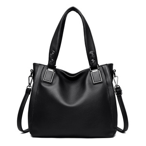 Messenger Bag Women's Handbag Trend Large Capacity Versatile Fashion Soft PU Leather Ladies Zipper Shoulder Bag - Product Image 6