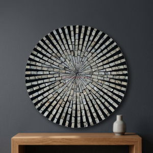 Modern Natural <b>Black</b> Mother of Pearl Placemats for Simple Meals and Table Presentation From Vietnam - Product Image 3