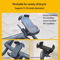 Support de téléphone portable pour guidon de vélo et moto, flexible, extensible, réglable, anti-vibration, tendance 2024, 99%
