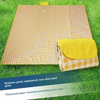 Tapis de pique-nique extérieur moderne personnalisé, extra large, sans sable, imperméable, portable, pour randonnée et camping, durable, en Oxford 600D