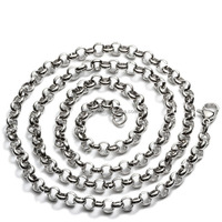 Chaîne Rolo en Acier Inoxydable Soudé de 2,5 mm, Vente en Gros, Chaîne à Maillons Ronds Soudés Fermés, Chaîne de Perles pour Fabrication de Bijoux DIY, Collier, Bracelet