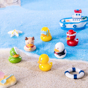 Mini Hars Dieren Figuren Micro Landschap Tuin Aquarium Poppenhuis Accessoires Kerst Charme Kleine Hars Eend Decor Ornamenten - Product Image 2