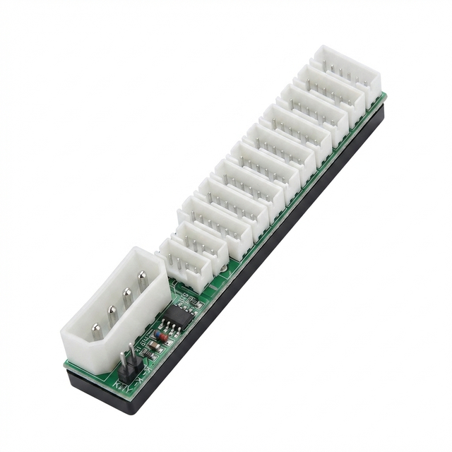 Computer Case ARGB Fan Controller 10+2 Ports HUB 6PIN 4PIN Interface Type Desktop PC Case LED Multi-color RGB Fans Controller