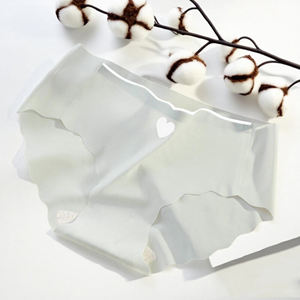 Japon kızın dikişsiz buz ipek aşk orta katlı kadın ince iç çamaşırı nefes saf pamuk kasık - Product Image 5